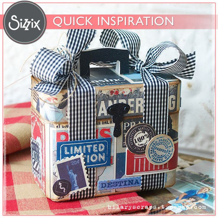 Bigz XL Train Case Box / Suaje de Corte Bolso de Tren Descontinuado Sizzix