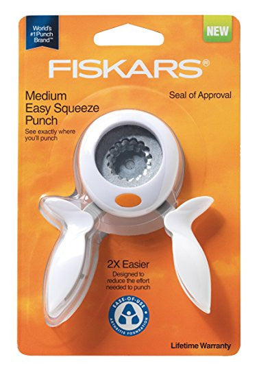 Seal of Approval Medium Easy Squeeze Punch / Perforadora Redondeadora de Estampita Descontinuado Fiskars