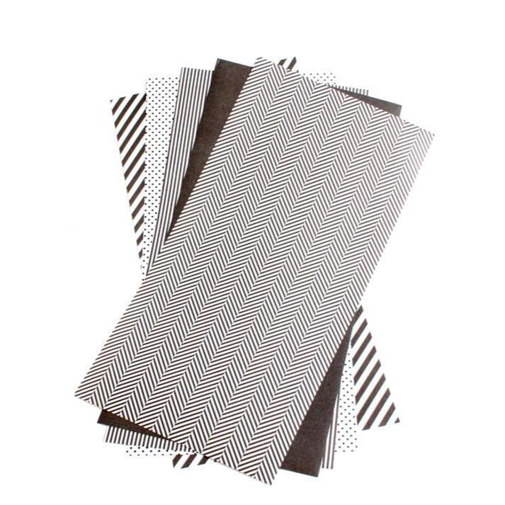Shape´N Tape Decorative Black Adhesive Sheets / Hojas Adhesivas Tipo Washi Negro Washi Tape LifeStyle Crafts