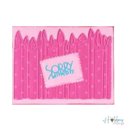 Combo Birthday Wishes / Combo de Suaje y Folder de Vela Dados de Corte / Suajes / Troqueles Cuttlebug