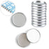 Mini Anillos de Plástico Plata para Agendas Planificadoras Discos para Planners Hobbees