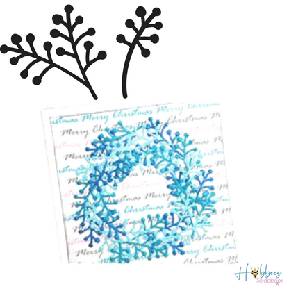 Holly Berry Sprigs / Suajes de Espigas Dados de Corte / Suajes / Troqueles Couture Creations
