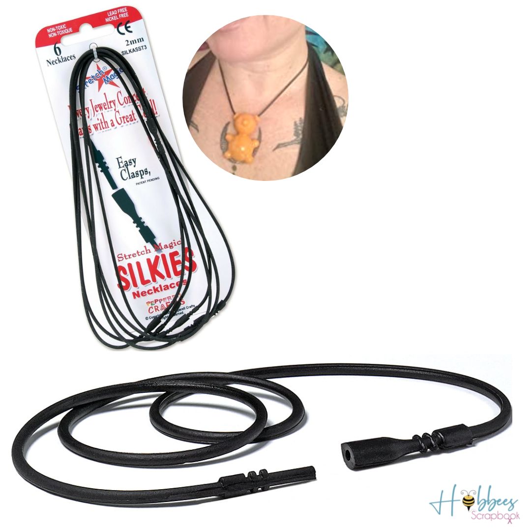 Stretch Magic Silkies Necklaces 2mm / Collares elásticos 2 mm Beauty Pepperell