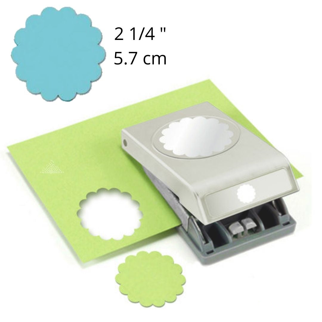 2 1/4" Scallop Circle Large Punch / Perforadora de Círculo de Onditas 5.7 cm Perforadoras Ek Success