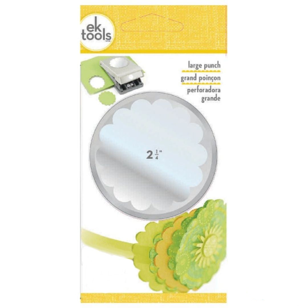 2 1/4" Scallop Circle Large Punch / Perforadora de Círculo de Onditas 5.7 cm Perforadoras Ek Success