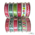 12 Listones Navideños Satinados en Rojos Descontinuado American Crafts
