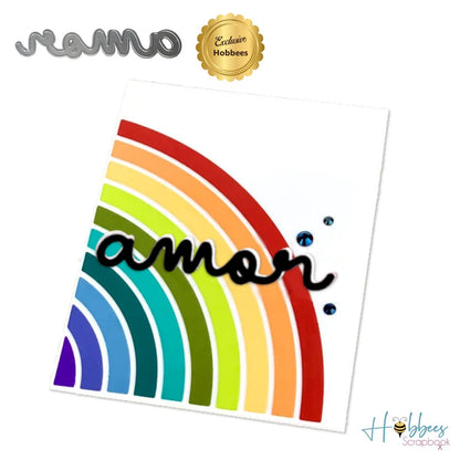 Suaje Palabra "Amor" Dados de Corte / Suajes / Troqueles Hobbees