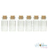 6 Frasquitos de Vidrio con Tapa de Corcho 10ml Descontinuado Hobbees