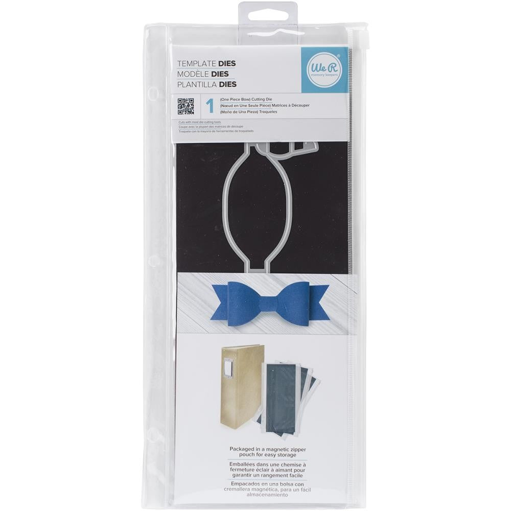 Template Dies One Piece Bow / Suaje de Moño de Una Pieza Descontinuado LifeStyle Crafts