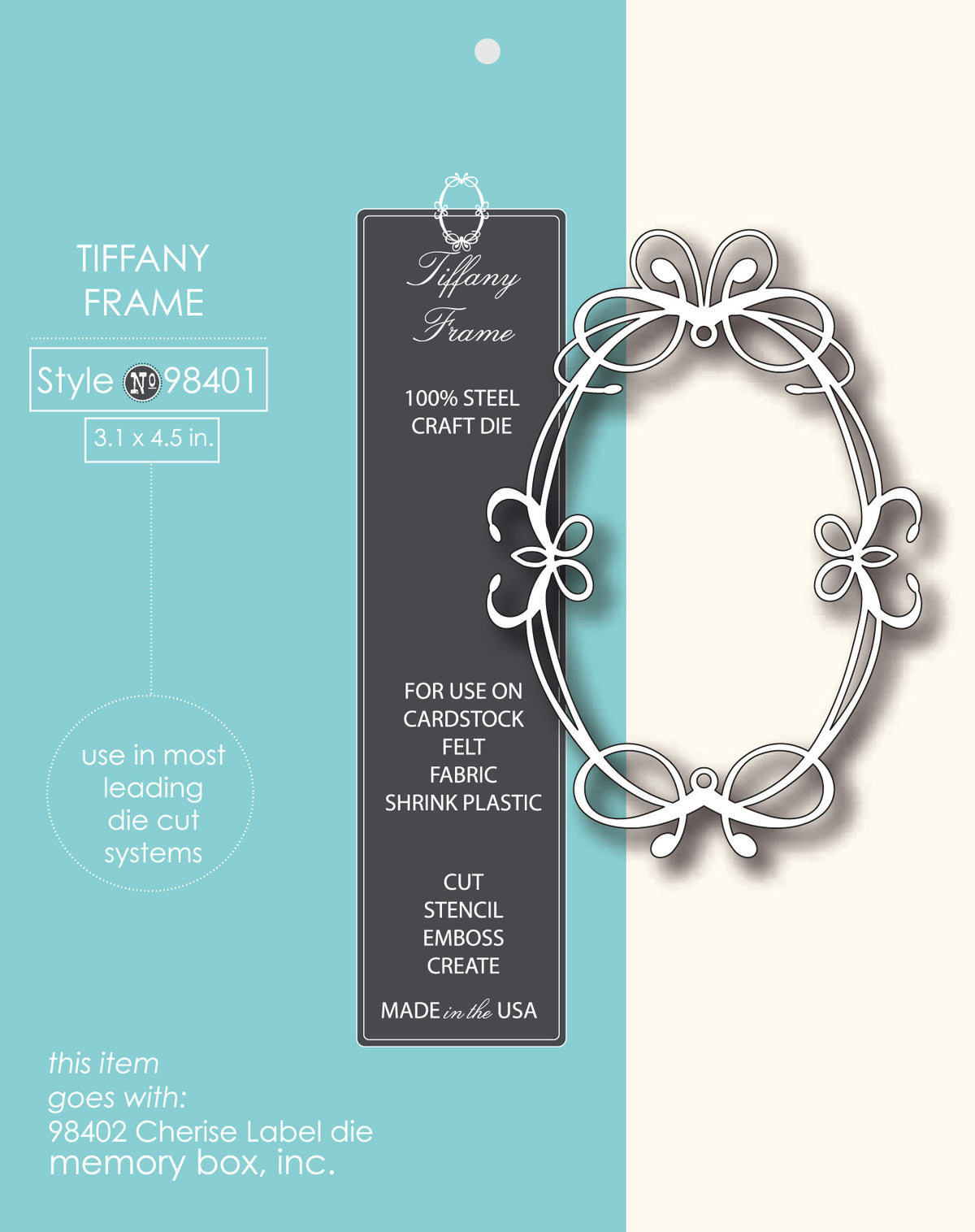 Tiffany Frame Die / Suaje de Corte Marco Tiffany Descontinuado Memory Box