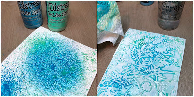 Distress Oxide Spray Wilted Violet / Tinta en Spray Violeta Pintura y Medios Mixtos Ranger