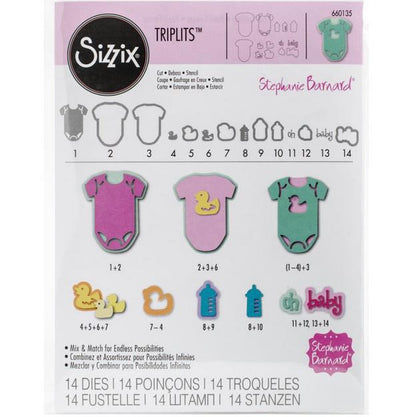 Triplits Oh Baby! Die / Suaje de Corte Caja de Oh Bebé! Descontinuado Sizzix