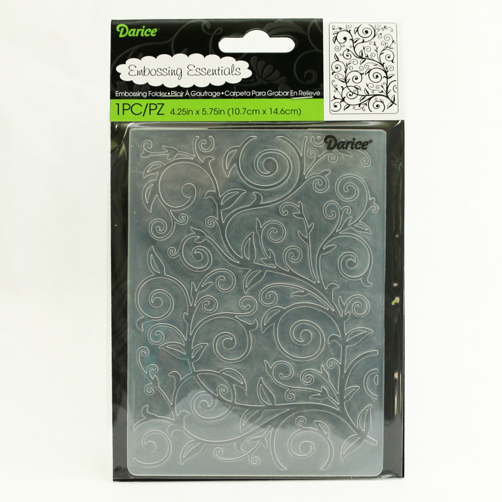 Vine Pattern Embossing / Folder de Grabado Diseño Enredadera Descontinuado Darice