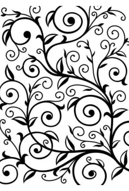 Vine Pattern Embossing / Folder de Grabado Diseño Enredadera Descontinuado Darice