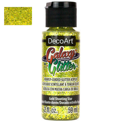 Galaxy Glitter Shooting Star Gold / Pintura Acrílica con Diamantina Acrìlicos Plaid