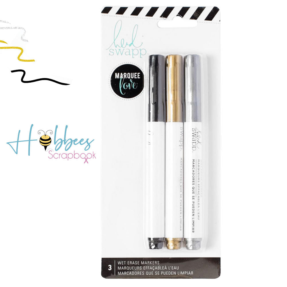 Metallic Dry Erase Pens / Rotuladores Borrables Metálicos  Heidi Swapp