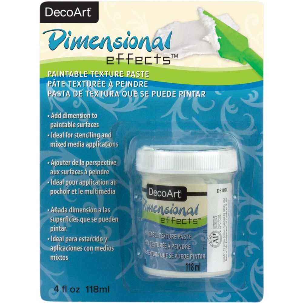 Dimensional Effects Texture Paste / Pasta de Textura de Efectos Dimensionales Pastas Texturizadoras y Medios Mixtos DecoArt