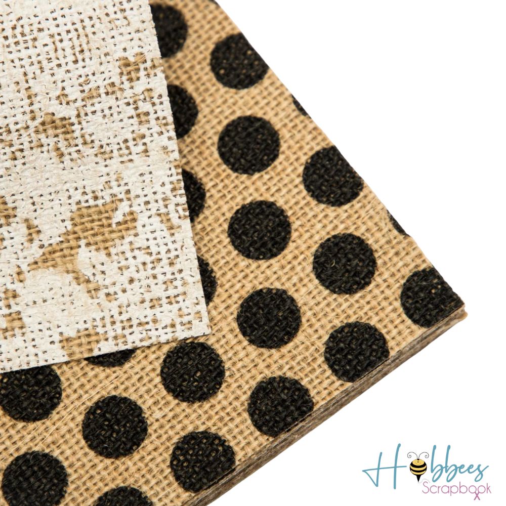 Printed Burlap Paper Pad 6" / Block de Papel Texturas Estampadas Papel DCWV