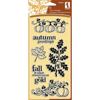 Sellos de Polímero Calabaza  / Autumn Foliage Descontinuado Inkadinkado