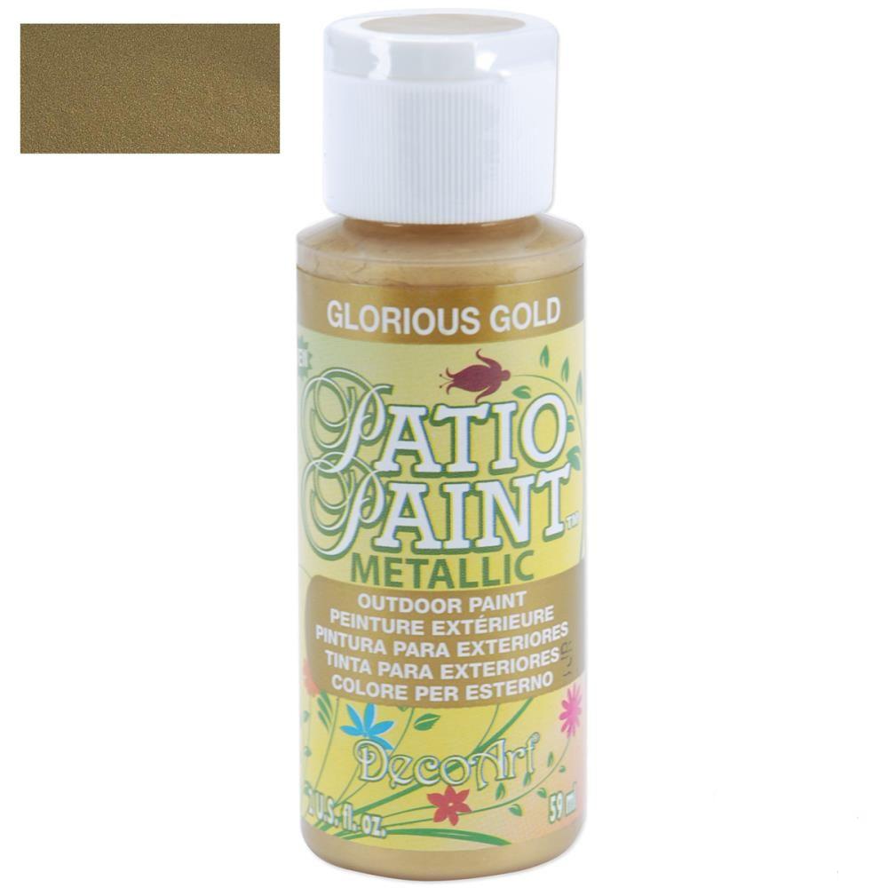 Patio Paint Glorious Gold / Pintura para Exteriores Oro Glorioso Descontinuado DecoArt