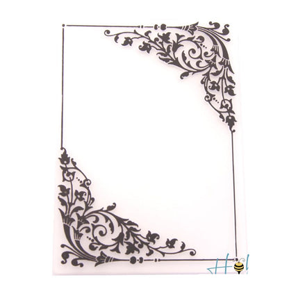 Folder de Grabado de Esquinas Floral Folders de Grabado Hobbees