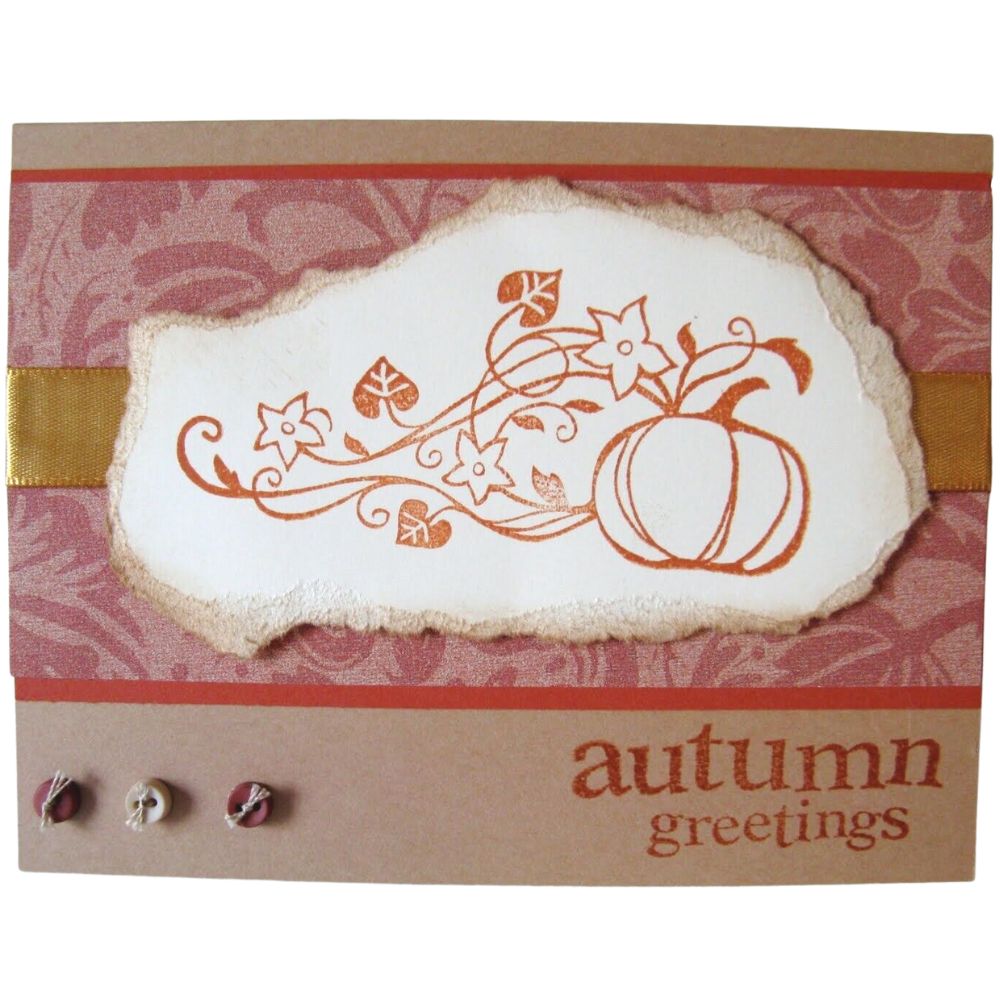 Sellos de Polímero Calabaza  / Autumn Foliage Descontinuado Inkadinkado