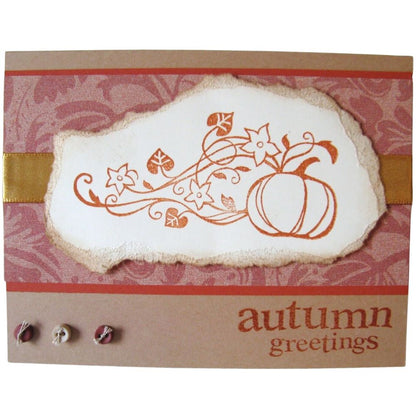Sellos de Polímero Calabaza  / Autumn Foliage Descontinuado Inkadinkado