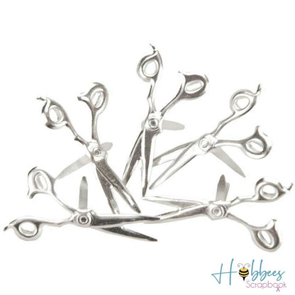12 Scissor Brads / Sujetadores Tijeras Descontinuado Eyelet Outlet