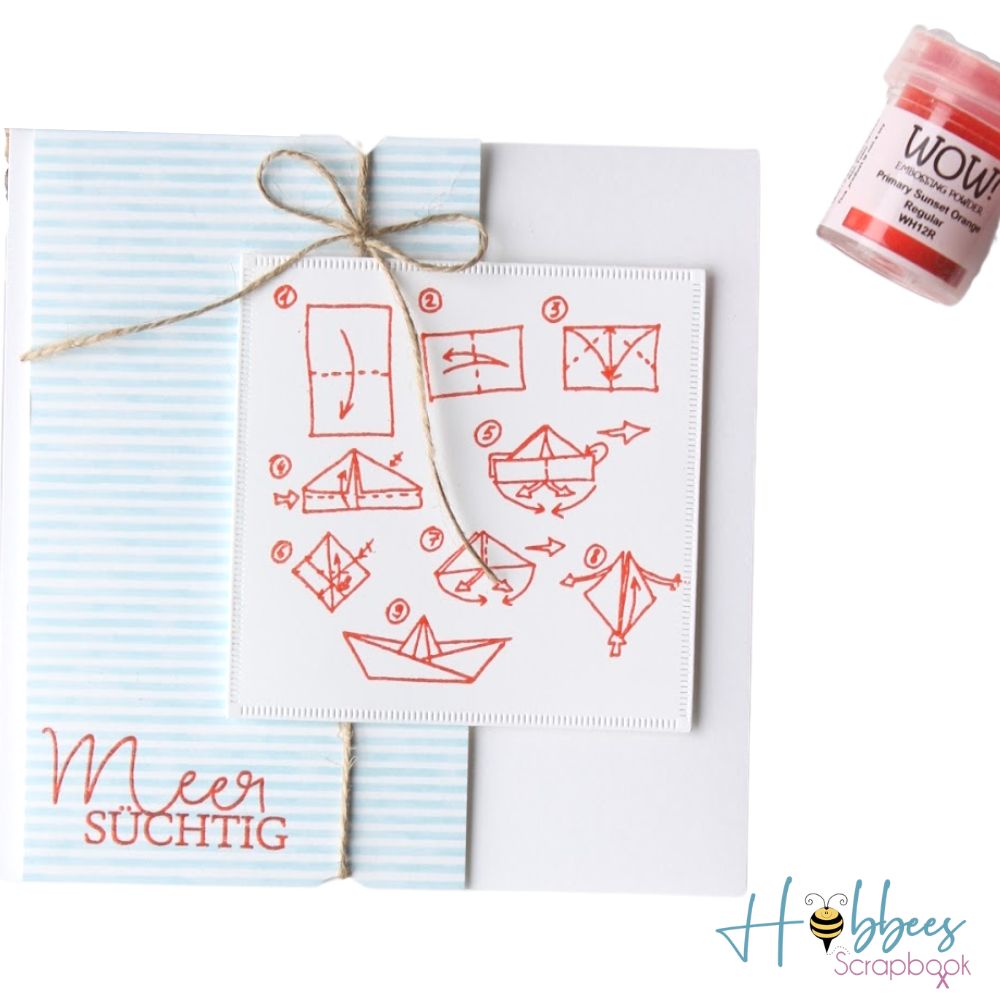 Sunset Orange Embossing Powder / Polvo de Embossing Naranja Descontinuado Wow!