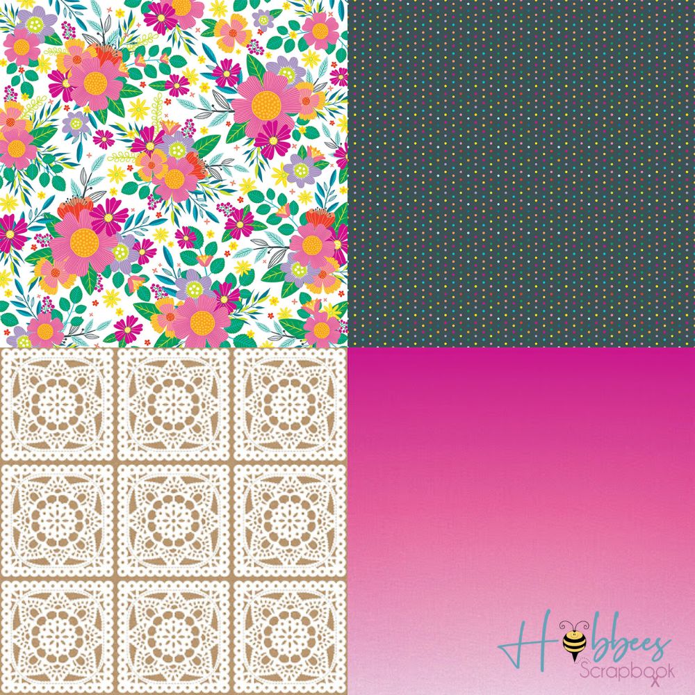 Splendid Paper Pad 12 x 12" / Block de Papel Espléndido Papel American Crafts