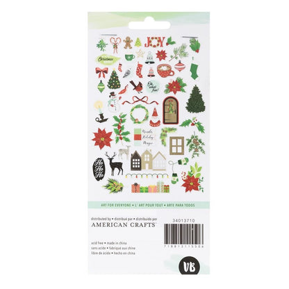Evergreen &amp; Holly Cardstock Die-Cuts / Recortes Decorativos Adornos / Embellishments American Crafts