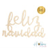 Die-Cut MDF Feliz Navidad Adornos / Embellishments Hobbees