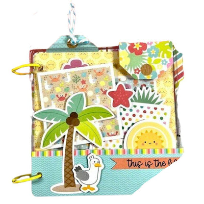 Double-Sided Paper Pad Seaside Summer 6" / Block de Papel Verano Junto al Mar Papel Doodlebug
