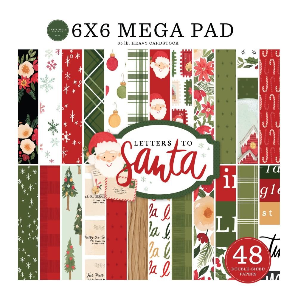 Letters to Santa Paper Pad 6 " / Bloc de Papel Navideño Papel Carta Bella