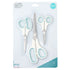 Craft Scissors / 3 Tijeras para Manualidades Blanco con Azúl Descontinuado We R Memory Keepers