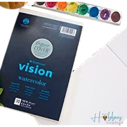 Strathmore Vision Cold Press Watercolor Pad 9 x 12" / Papel para Acuarela Papel para Arte Strathmore