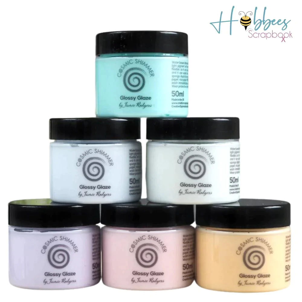 Cosmic Shimmer Glossy Glaze Honeydew Melon / Gel de Textura Melón Dulce Medios Mixtos y Pastas Texturizadoras Creative Expressions