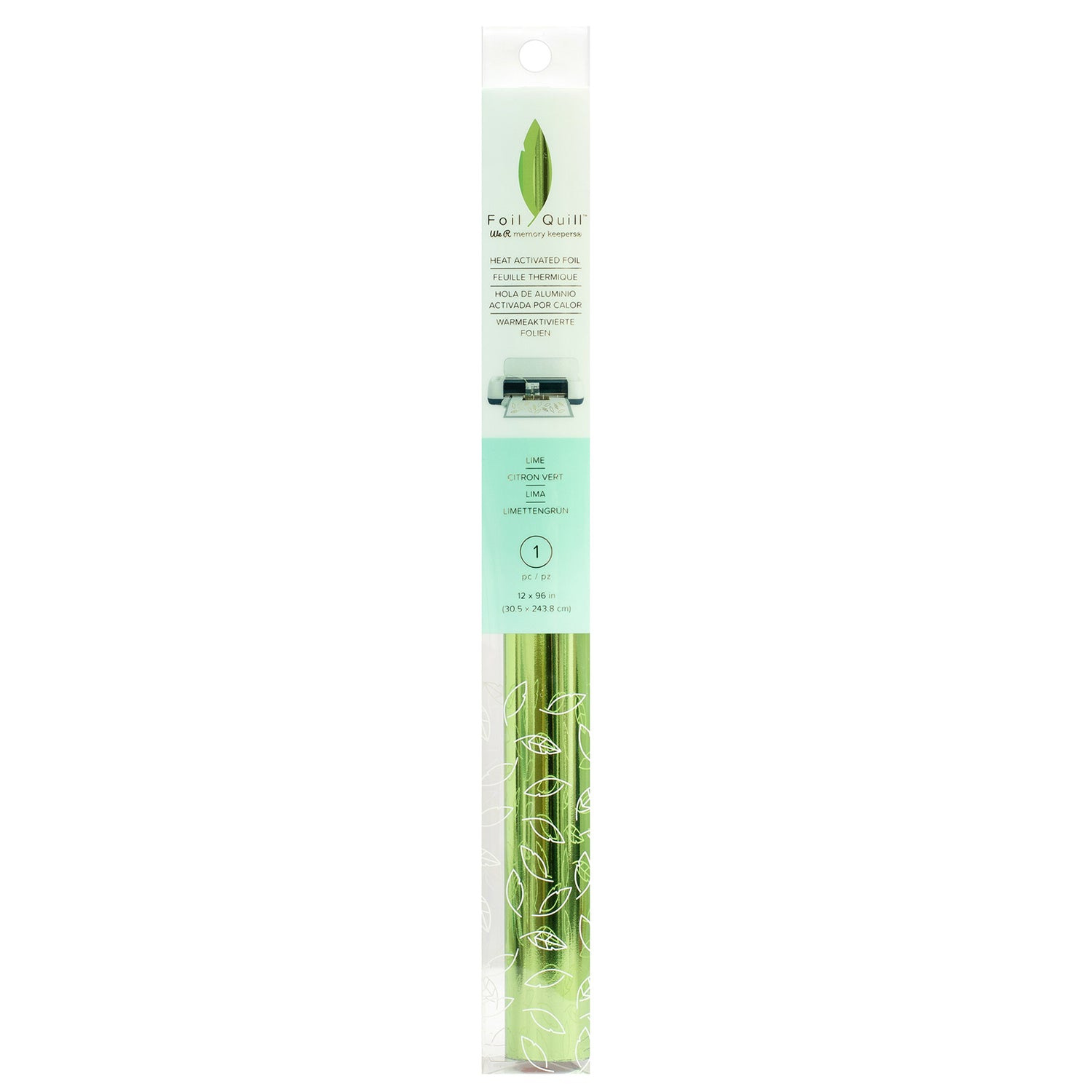 Heat Activated Foil Quill Lima / Aluminio Reactivo Verde Foil We R Memory Keepers