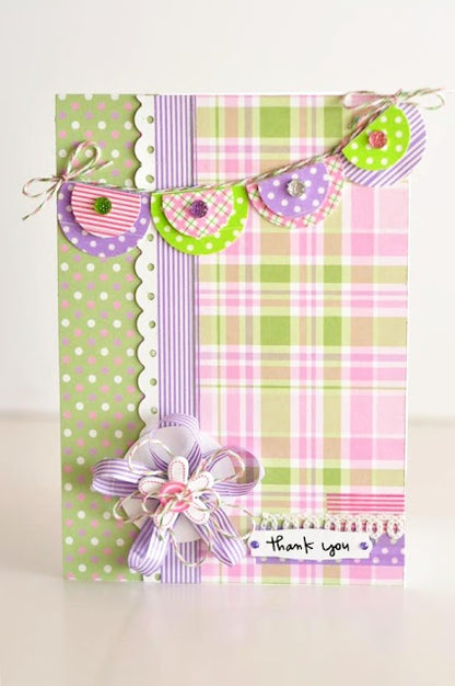 Washi Tape Pink Swirls / Cinta Adhesiva Rosa con Bucles Descontinuado Eyelet Outlet