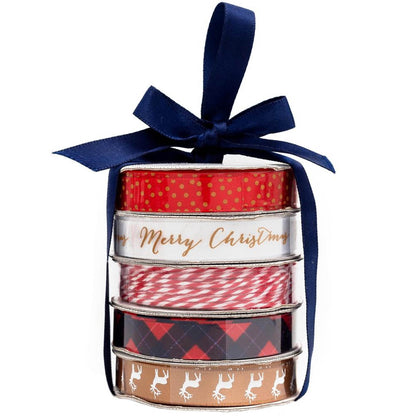 Classic Christmas Premium Ribbon  / Paquete de Listones Navidad Descontinuado American Crafts