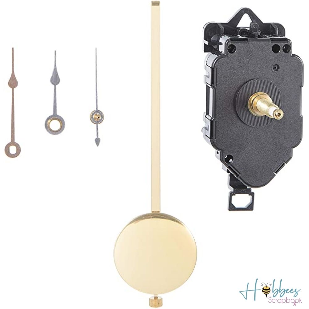 Pendulum Clock Movement 7" / Reloj de Péndulo con Movimiento Accesorios Walnut Hollow Non Wood