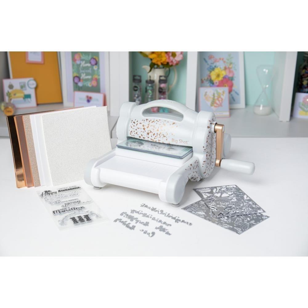 Big Shot Machine Gray &amp; Rose Gold / Máquina de Corte y Grabado Oro Rosa Suajadoras / Troqueladoras Sizzix