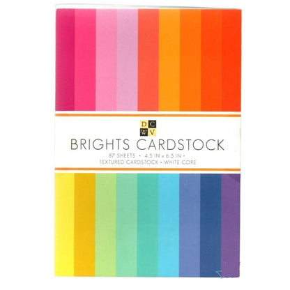 Bright Cardstock 4.5 x  6.5" / Block de Cartulina Colores Brillantes Papel DCWV