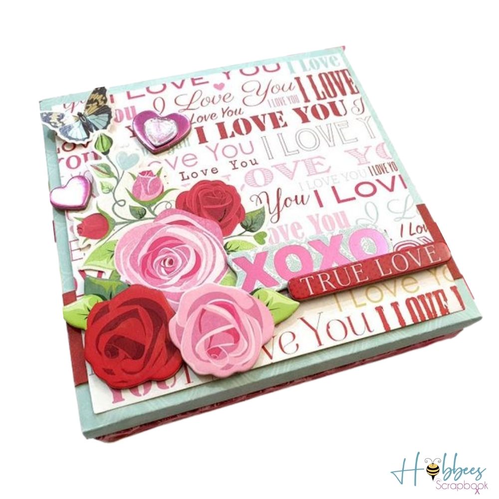Count The Ways I Love You / 1 Hoja de Papel Doble Cara Te Amo Descontinuado BoBunny