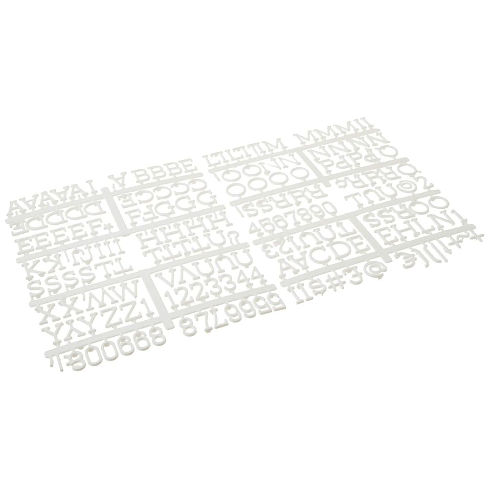 White 1" Letters / Letras Blancas Para Tablero Accesorios DCWV
