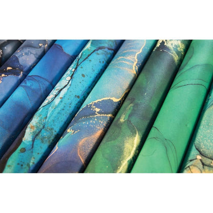 Double-Sided Paper Pad 6" Ink Drops Ocean / Block Papel Doble Cara Papel Craft Consortium