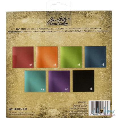 Metallic Jewel Paper Pad 8X8" / Bloc de Papel Metálico Papel Tim Holtz