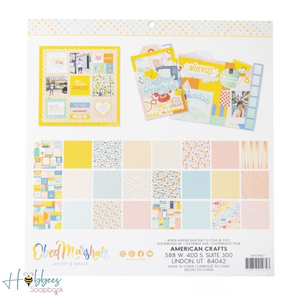 Especial Single-Sided Paper Pad 12 x 12" / Block de Papel Especial Papel American Crafts