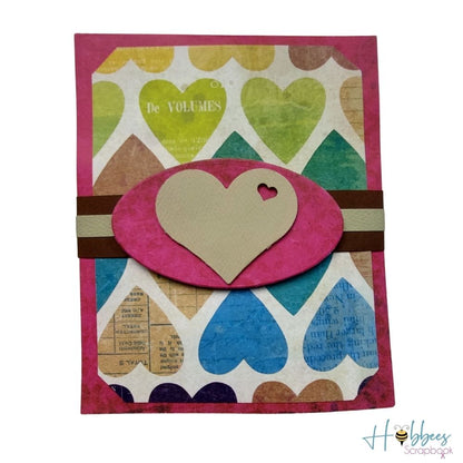 Paper Hearts Kaleidoscope / 1 Hoja de Papel Corazones Descontinuado Vicki Boutin