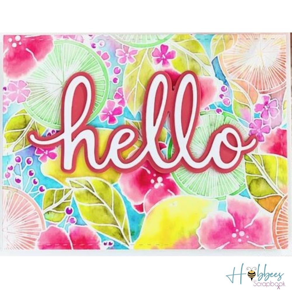 Die Mega Hello / Suaje de Hola Descontinuado Pinkfresh Studio